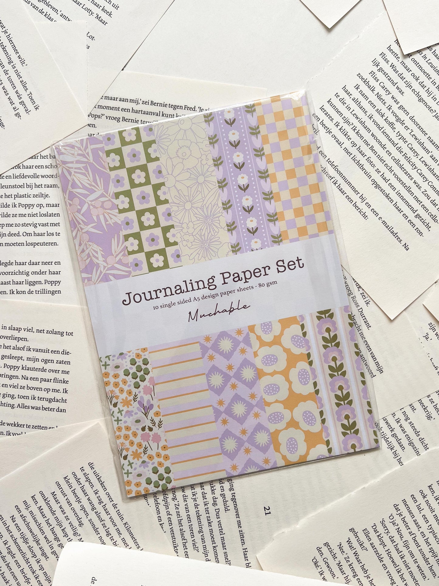 Journal Papier Set - Lila