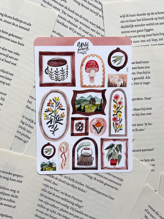 Stickervel - Schilderijtjes