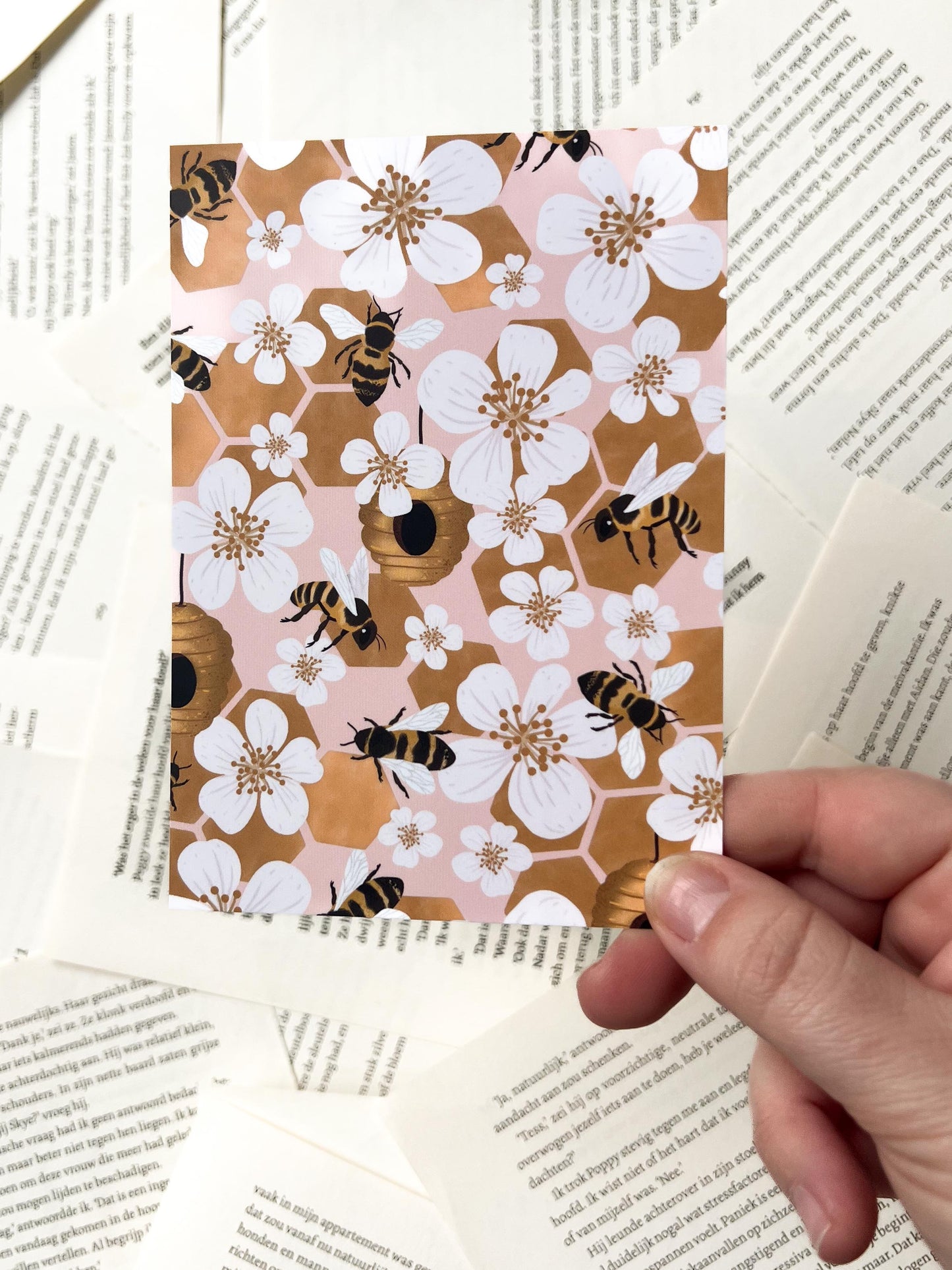 Ansichtkaart - Bijen