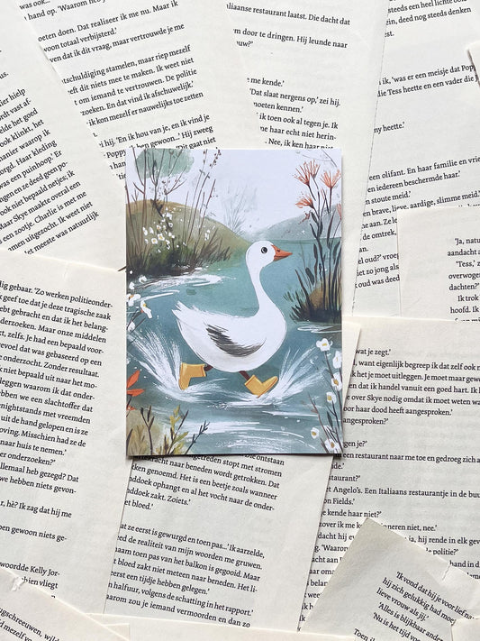 Ansichtkaart - Lente Gans