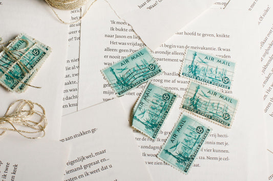 Vintage US Airmail Postzegels – Set van 5