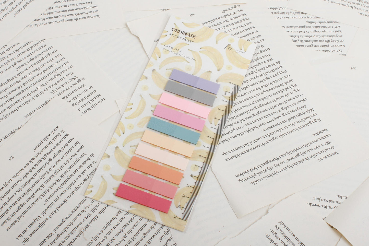 Booktabs Carrousel - kleurrijke boekenlegger tabs en sticky notes