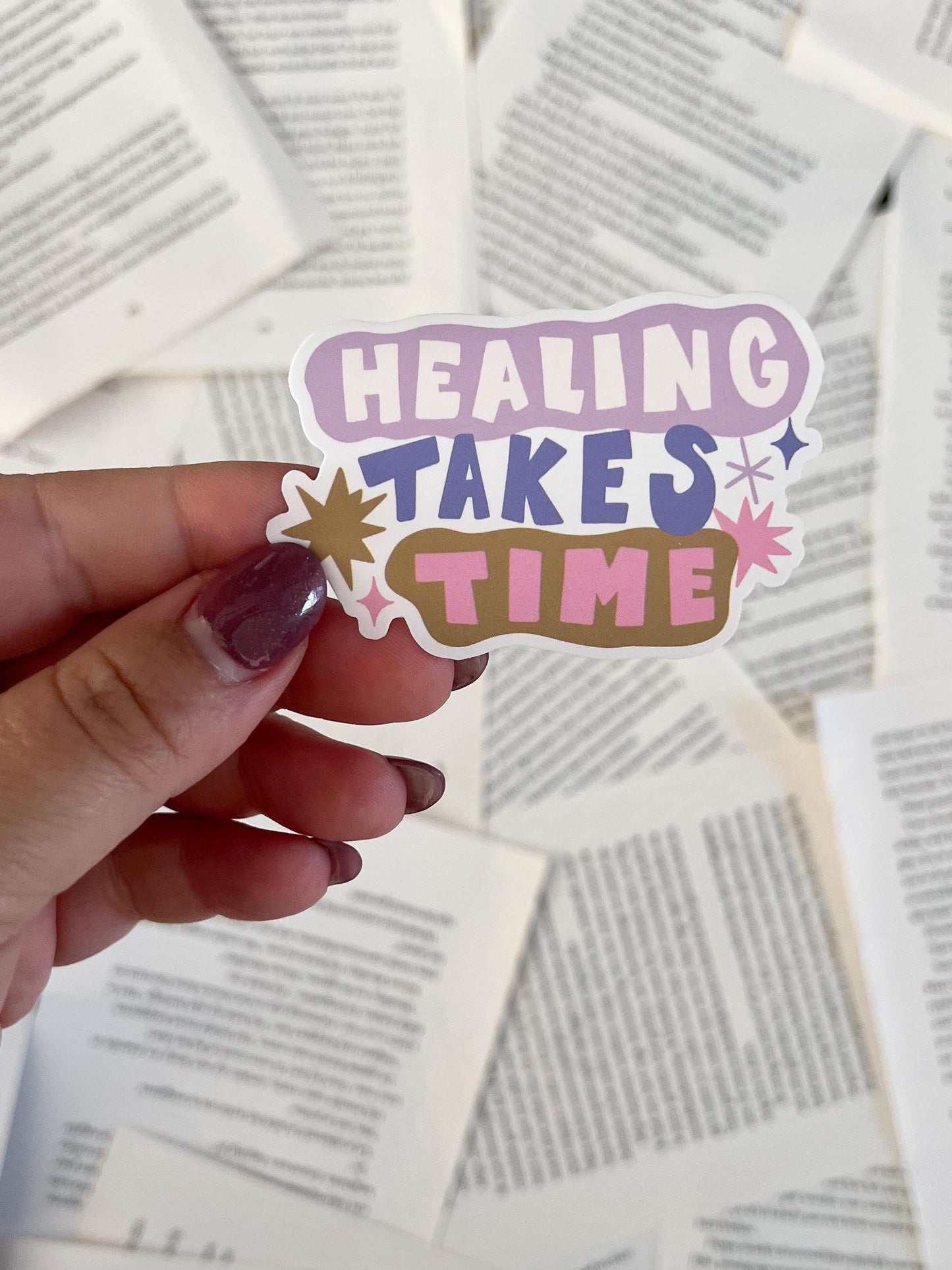 vinyl sticker met quote