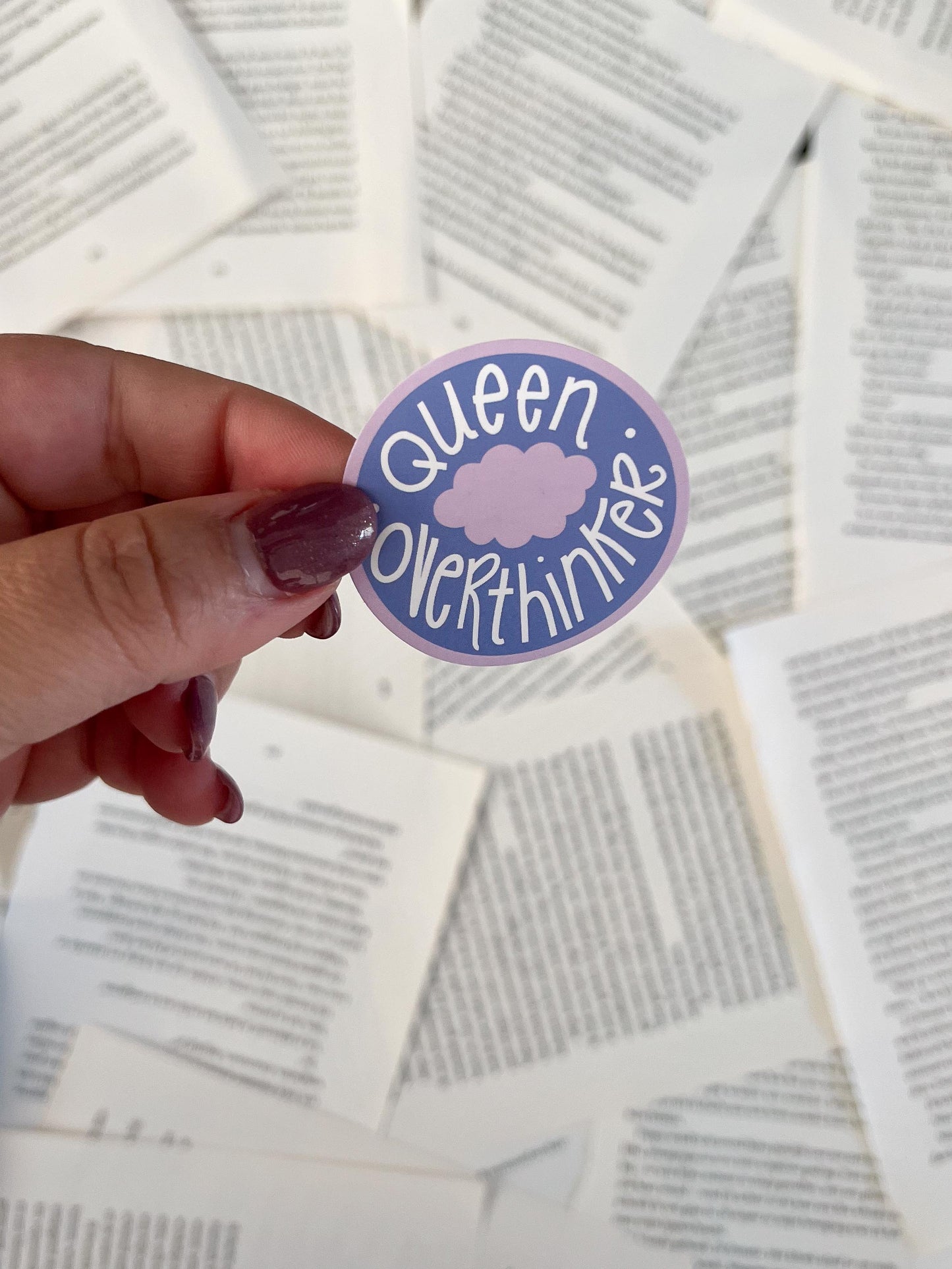 ronde sticker met quote