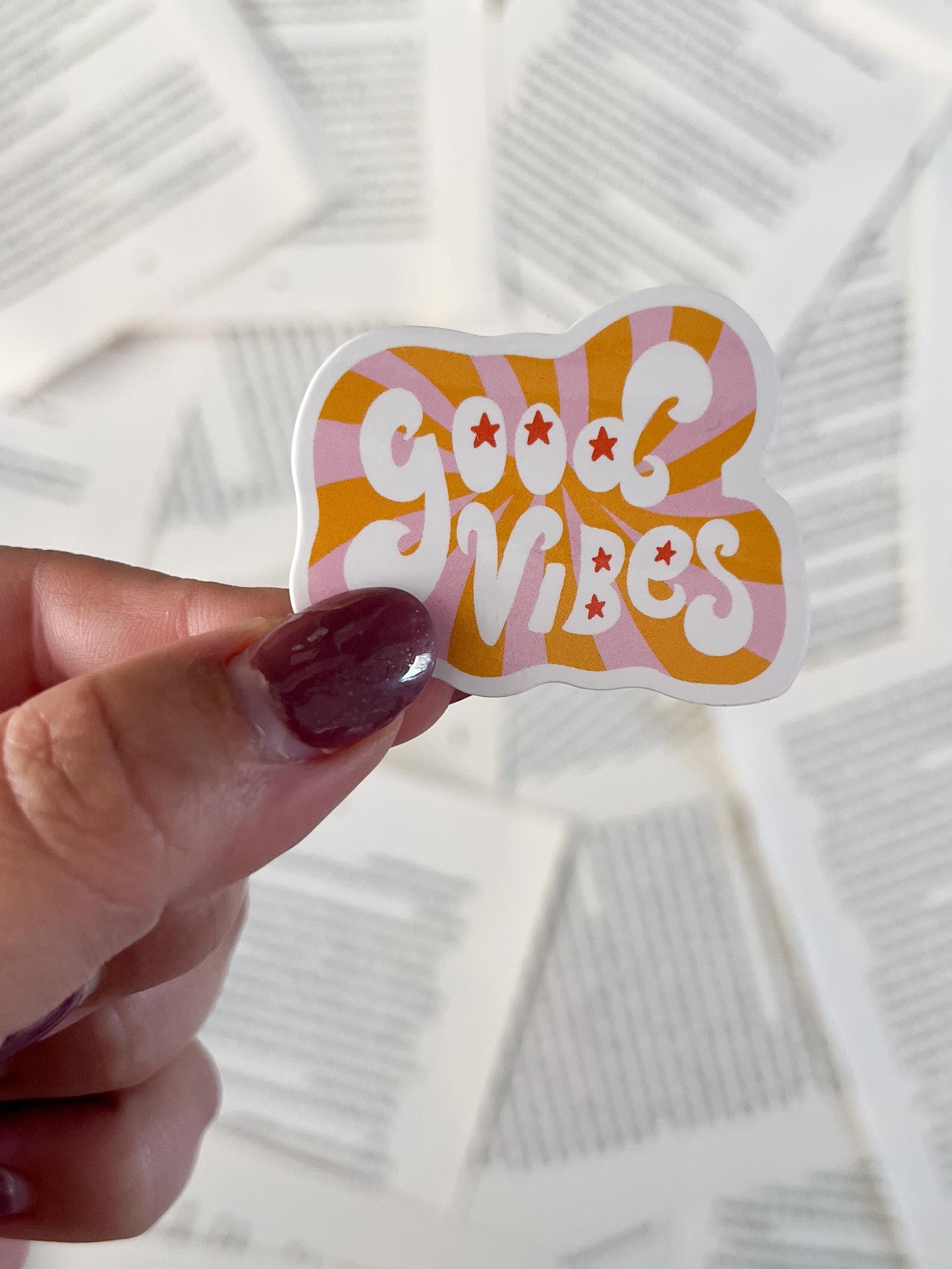 vinyl sticker met quote