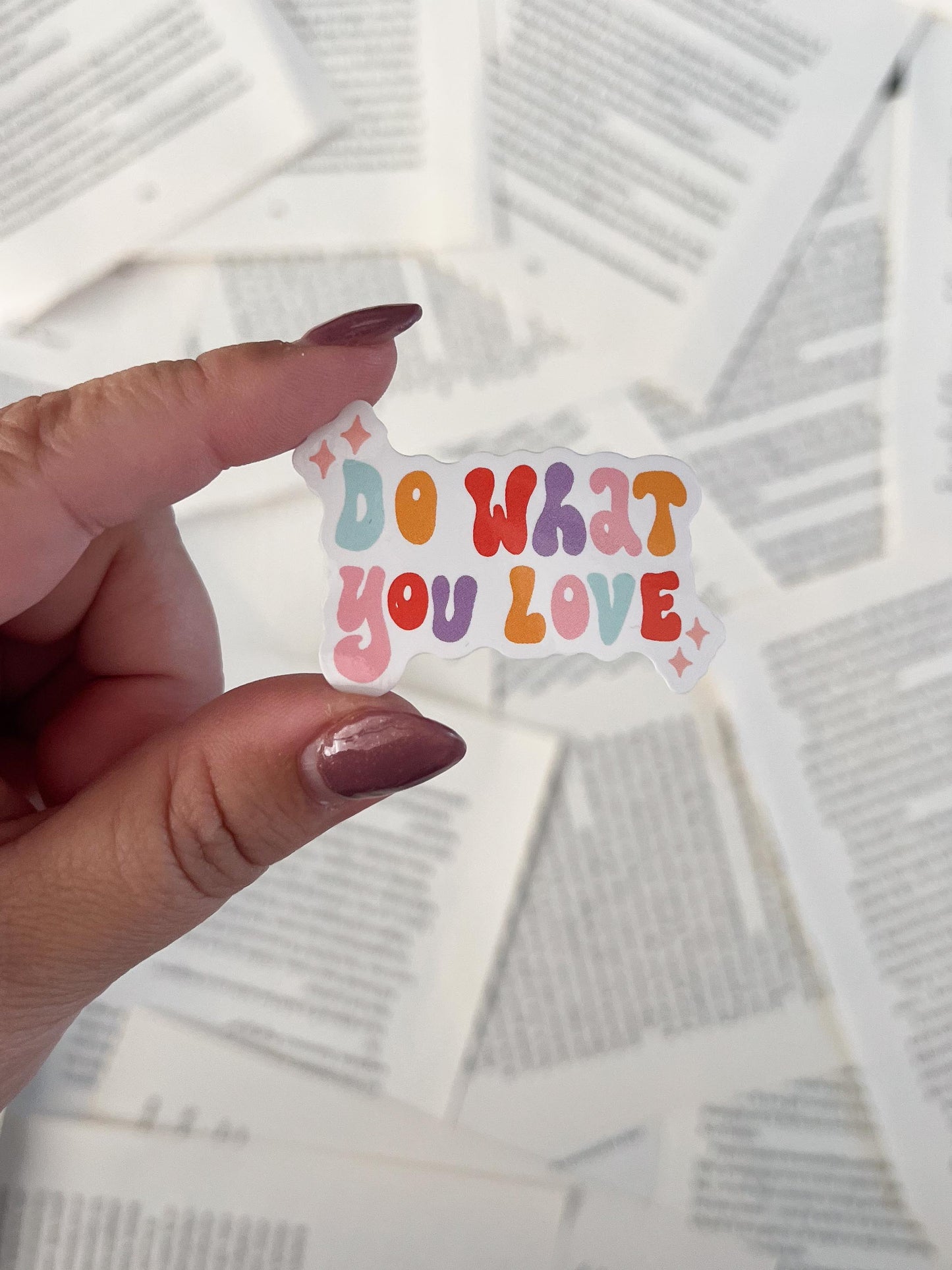 vinyl sticker met quote