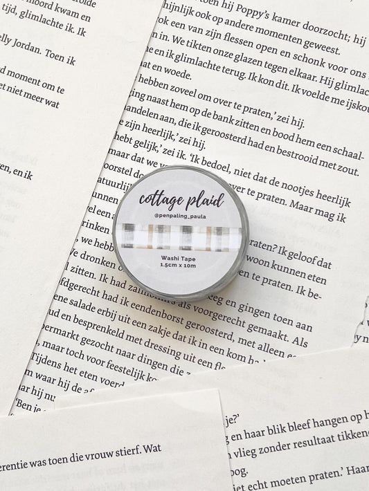 washitape met ruitdeken design