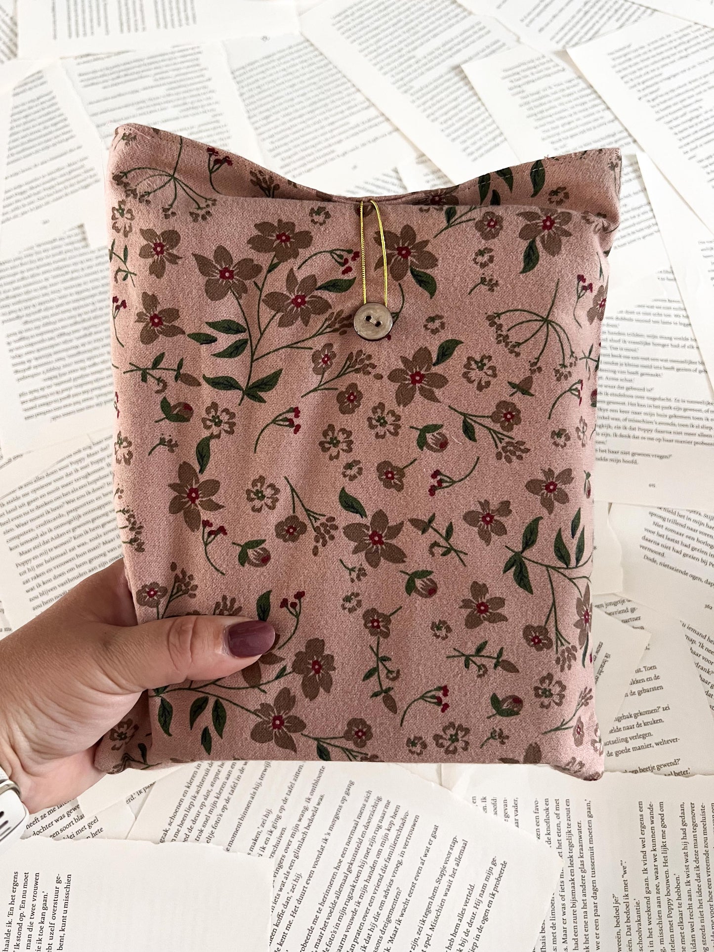 booksleeve Autumn Flower maat L, boekomslag