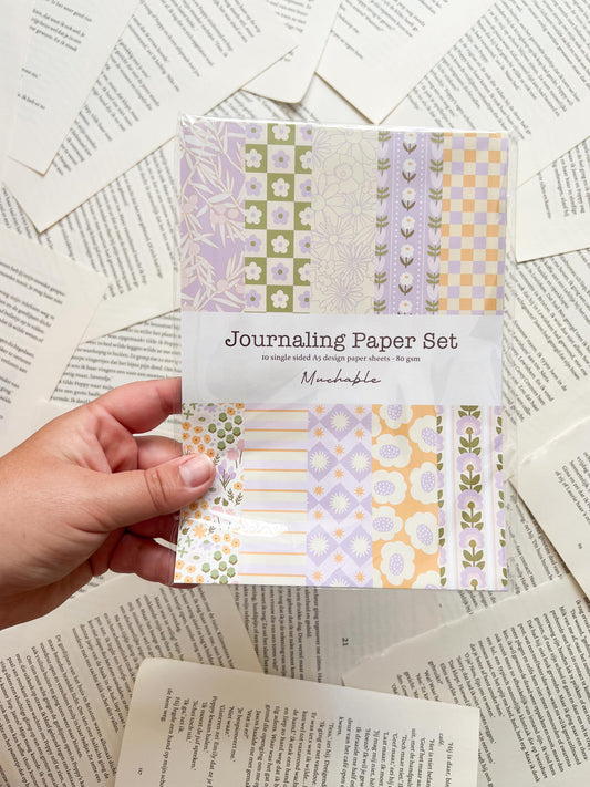Journal Papier Set - Lila