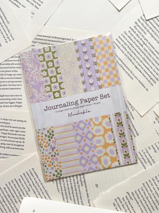 Journal Papier Set - Lila