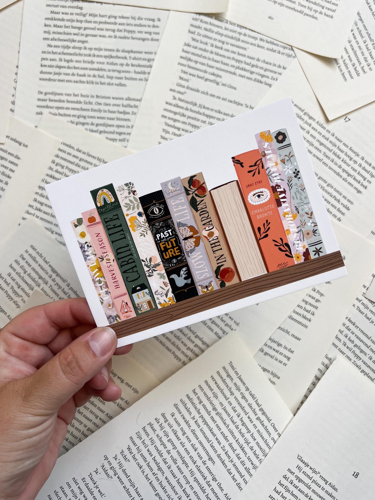 Ansichtkaart - Boekenplank