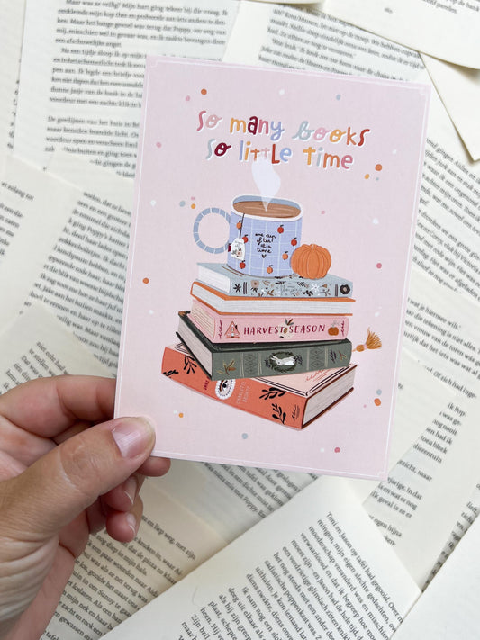 Ansichtkaart - So Many Books...