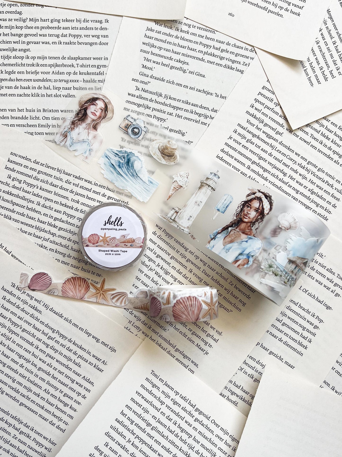 Washi Tape – Schelpen - Gevormd