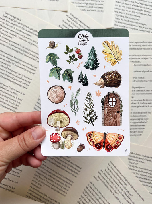 Stickervel - Bos