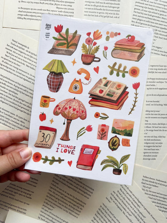 Washi Stickervel – Things I Love