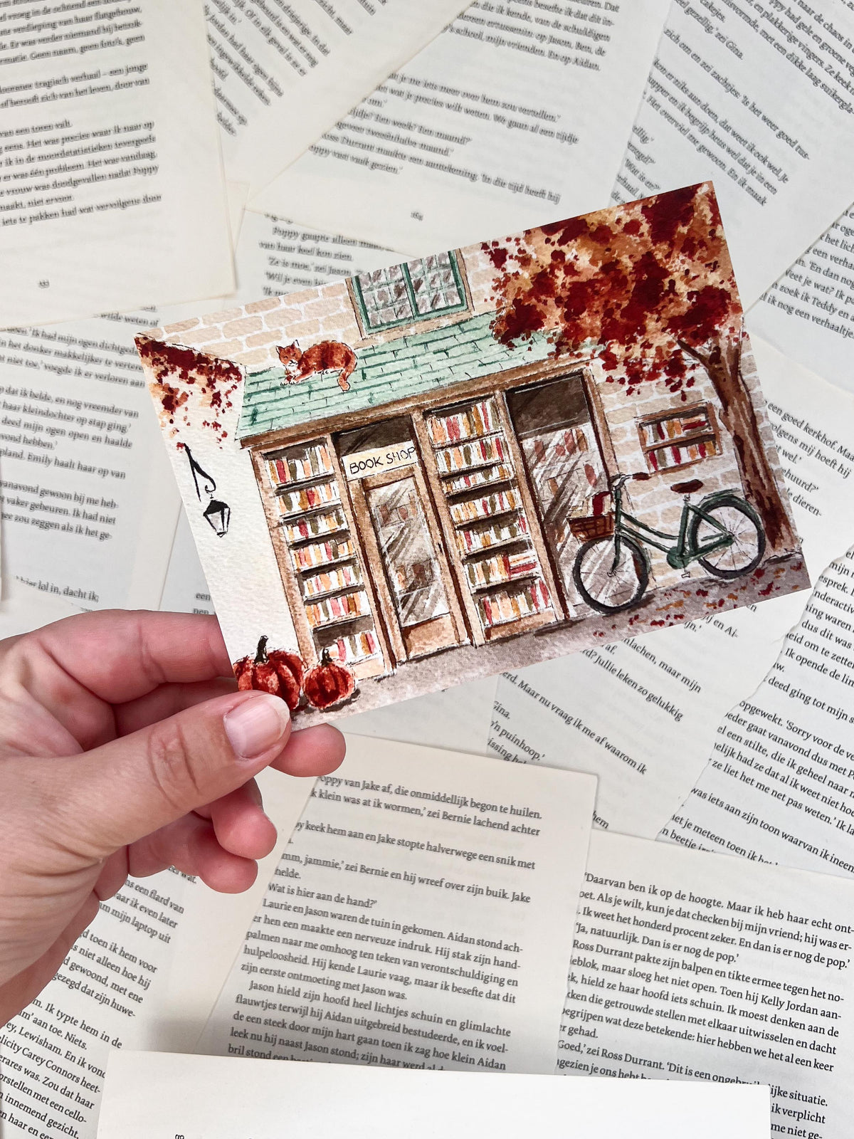 Ansichtkaart - Boekenwinkel