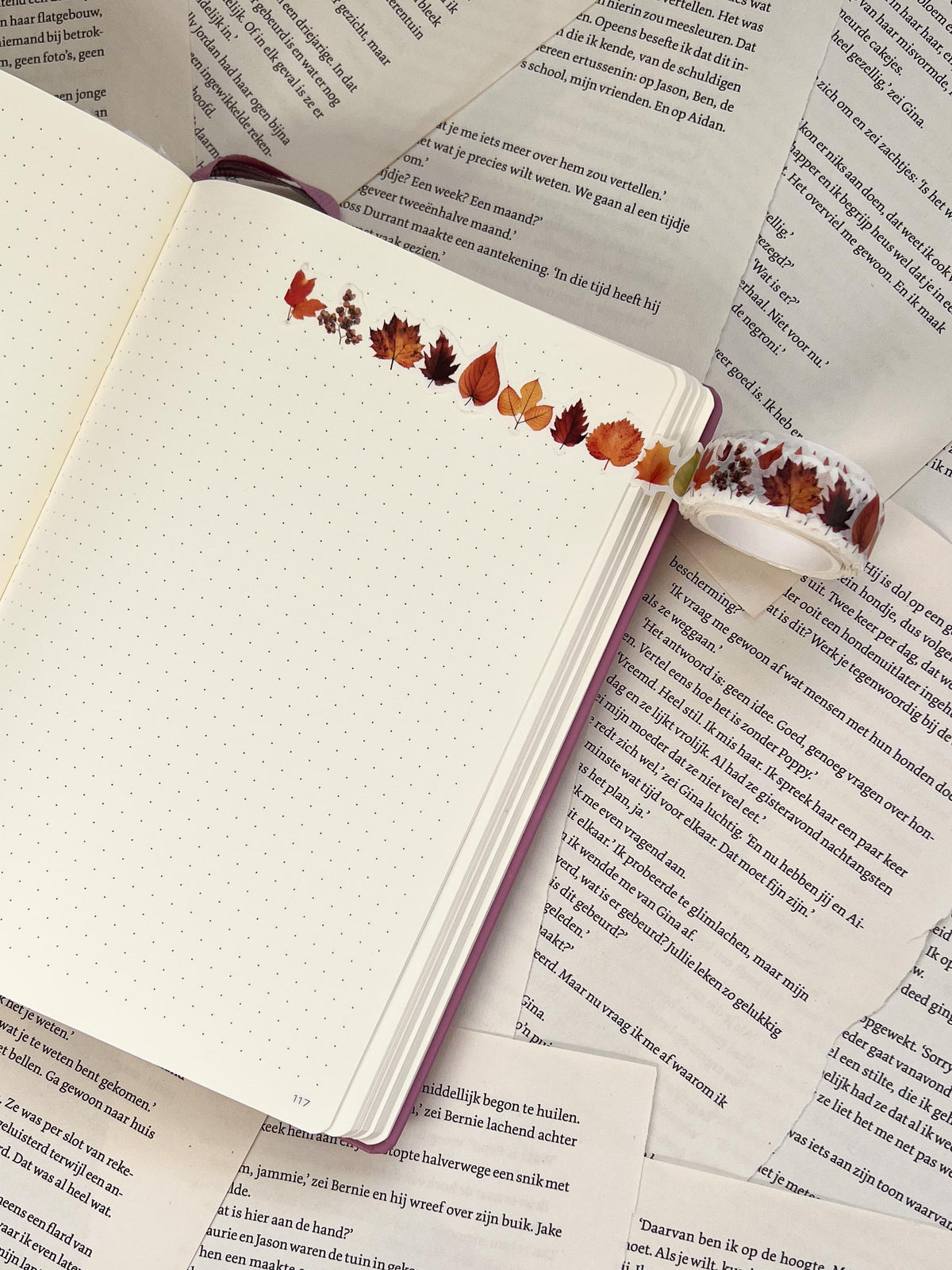 Washi Tape - Herfst Bladeren - Gevormd