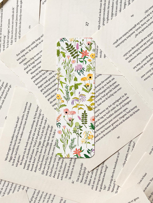 Boekenlegger - Wilde bloemen