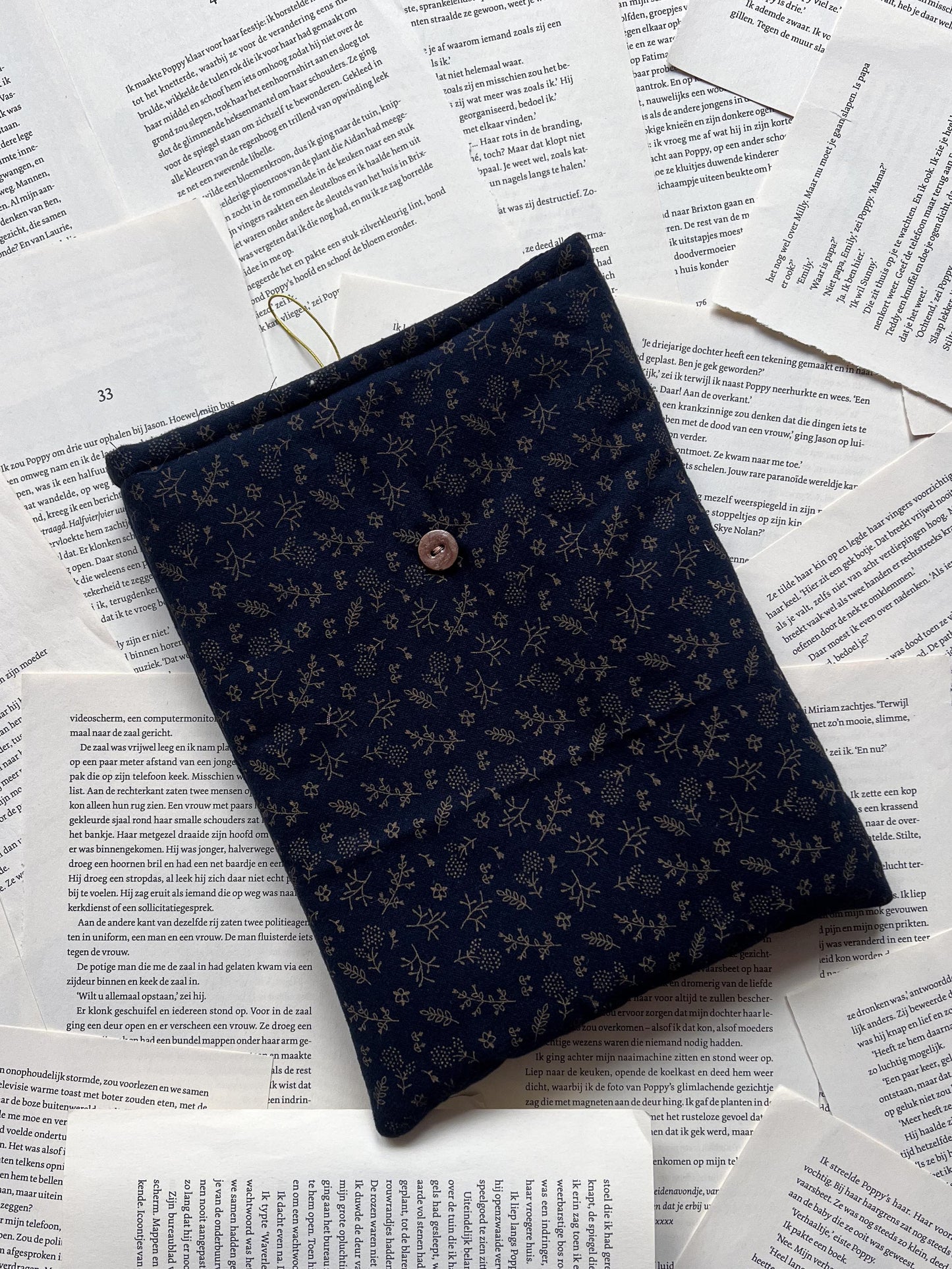 Booksleeve- Autumn Blue - Deluxe - Maat L