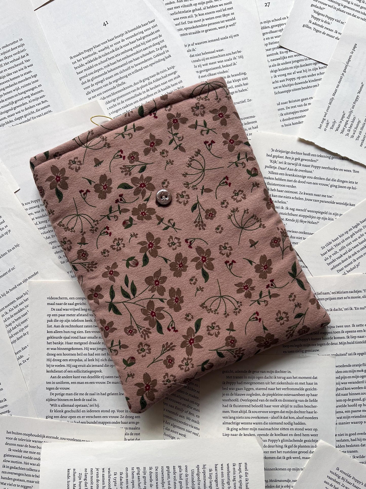 Booksleeve- Autumn Flower - Deluxe - Maat L
