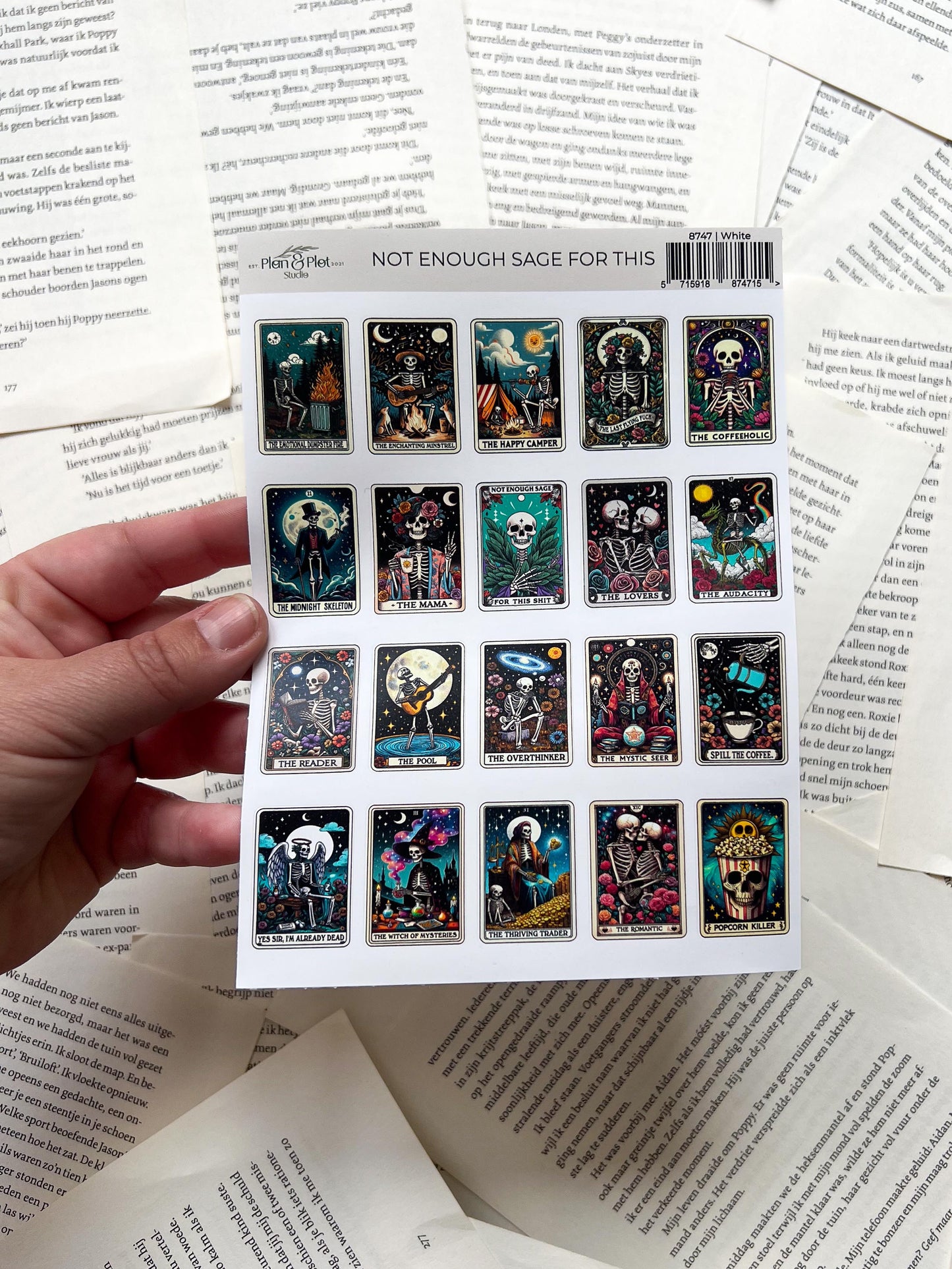 Stickervel - Skelet