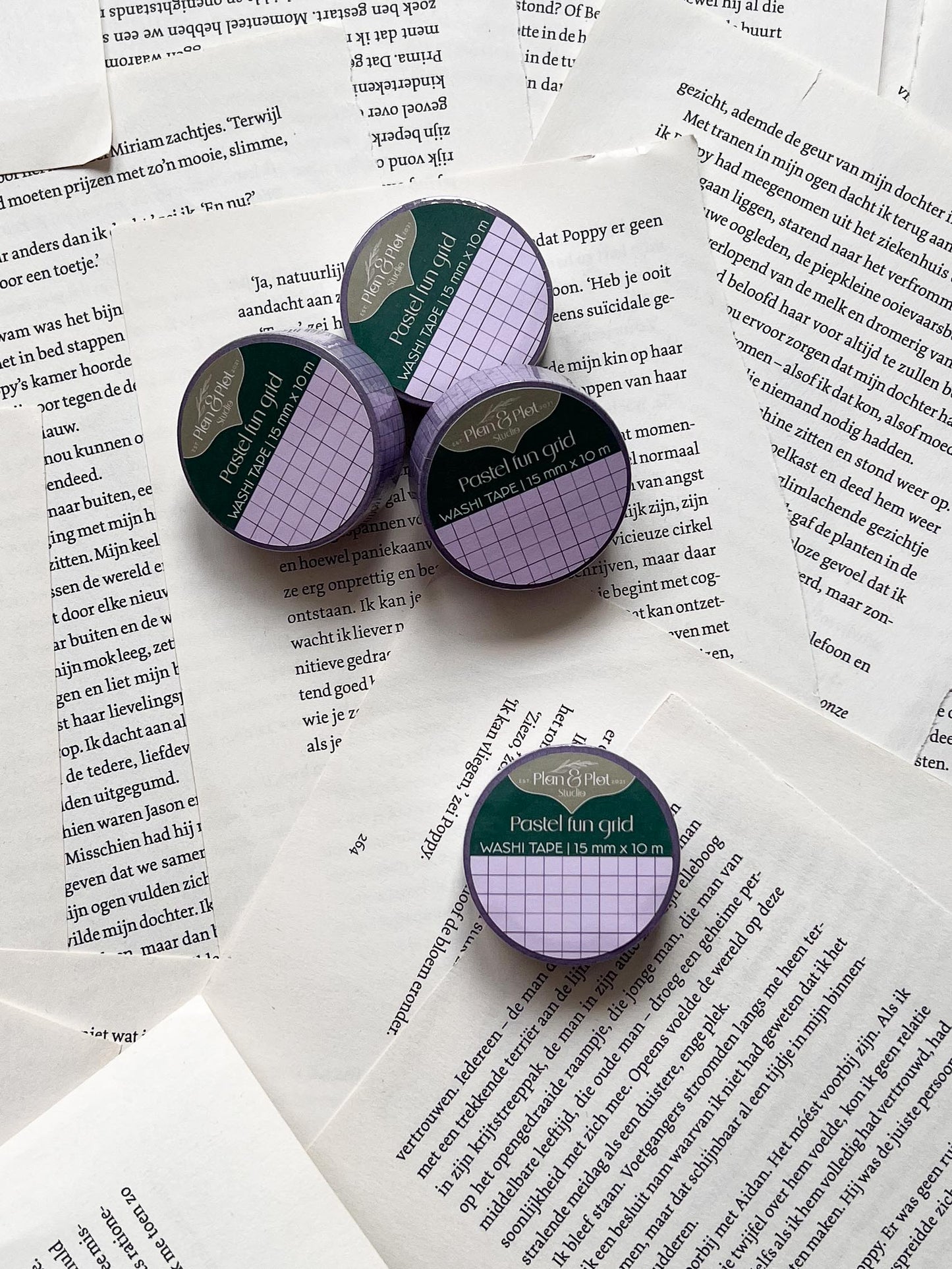 Washi Tape - Lila Grid