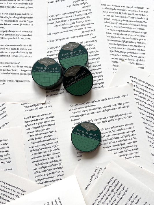 Washi Tape - Groene Grid