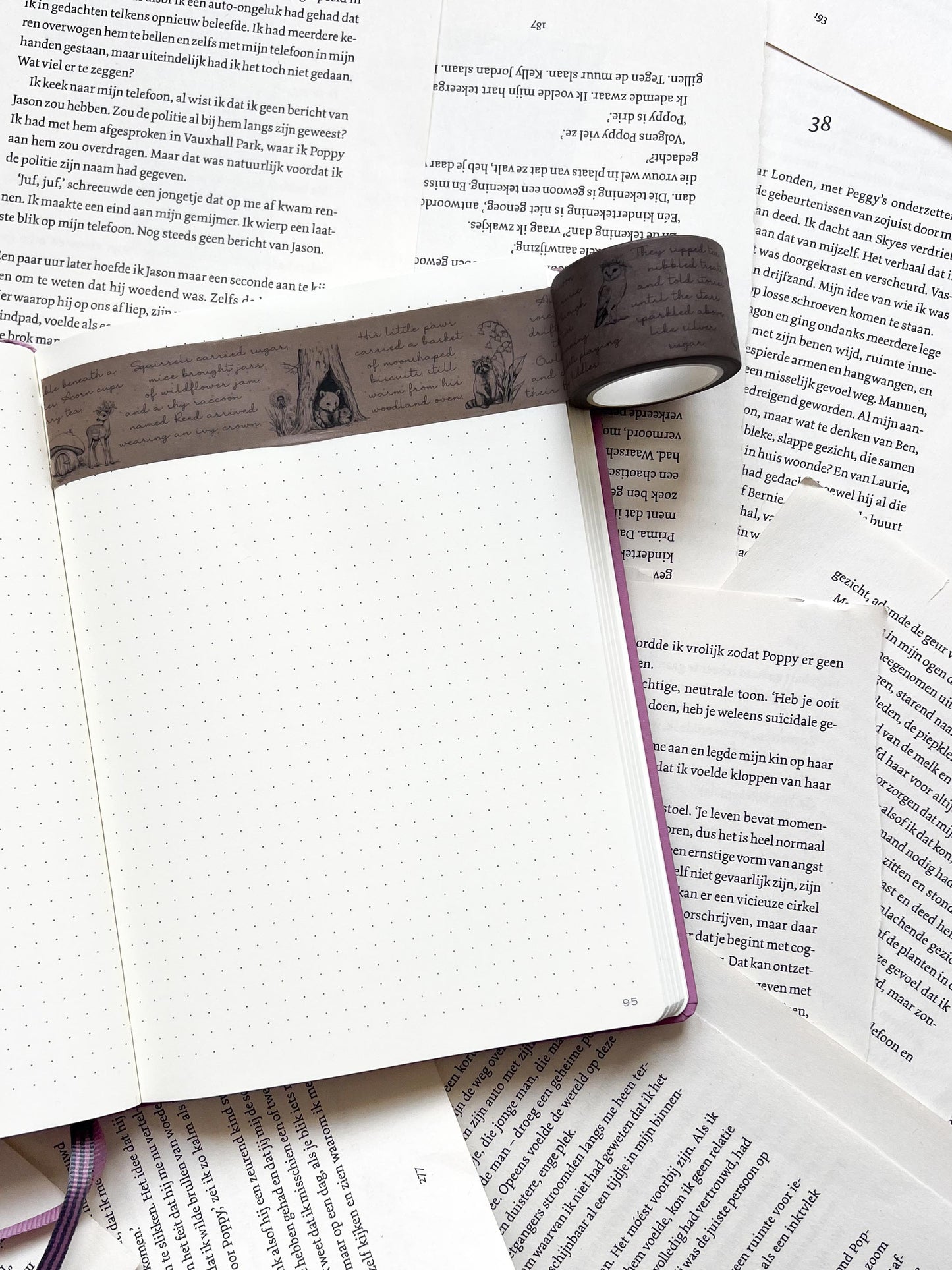 Washi Tape - Bos Leven - 3cm breed!
