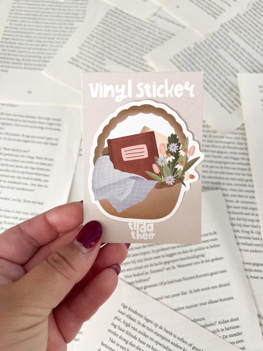 Sticker - Mand Met Boeken