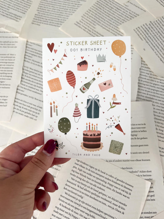 Stickervel - Verjaardag