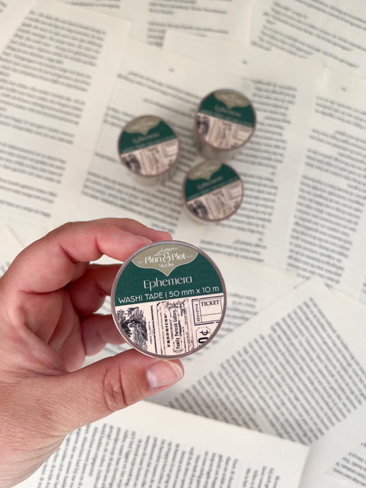 Washi Tape - Ephemera - 5cm Breed!