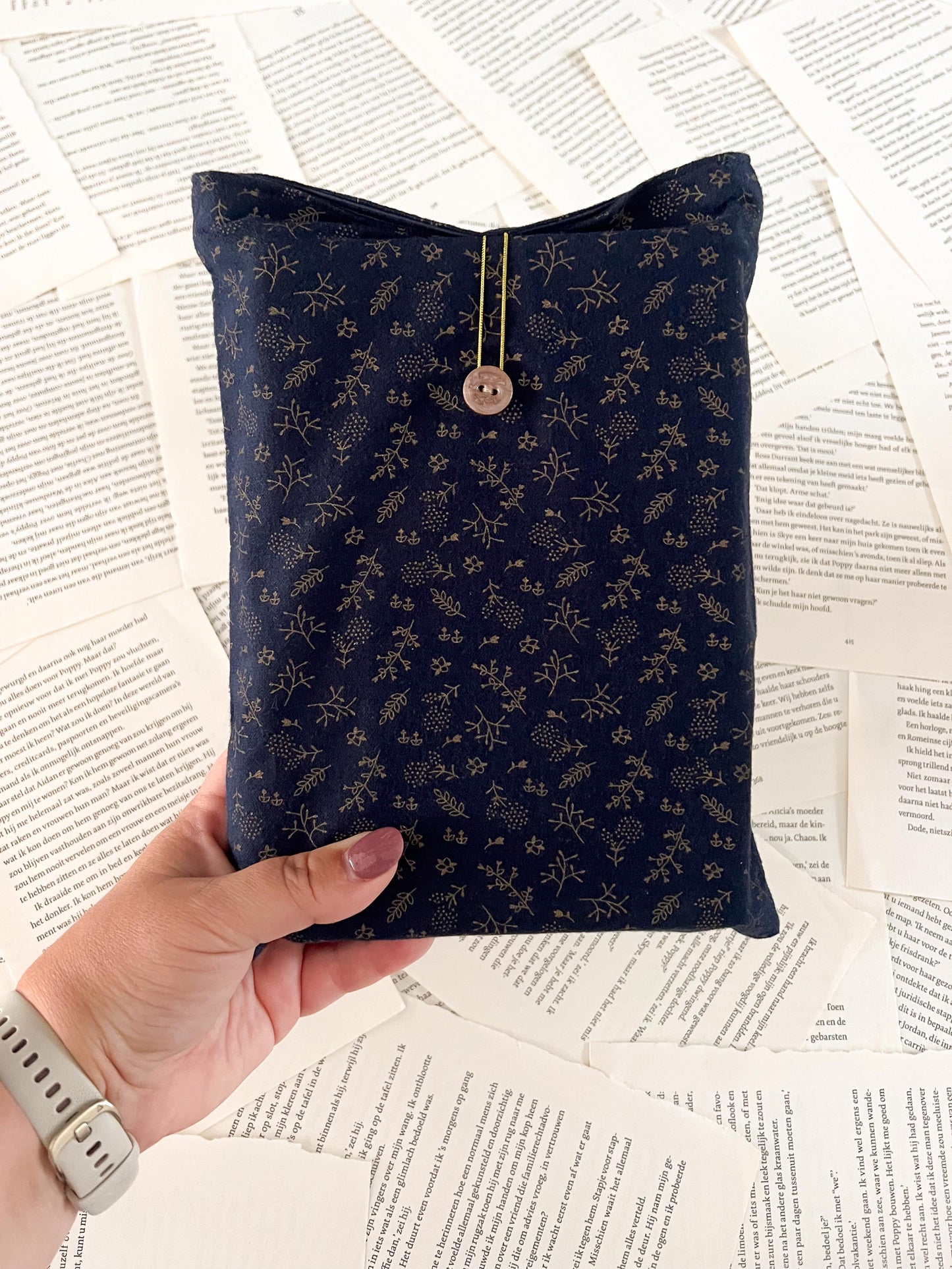 Booksleeve- Autumn Blue - Maat M