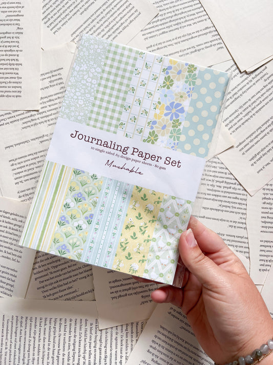 Journal Papier Set - Lente Groen