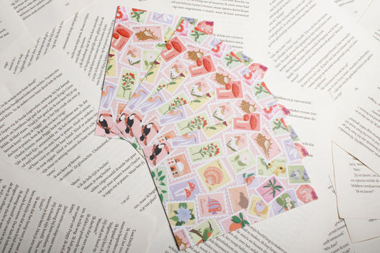 Ansichtkaart - Postzegels