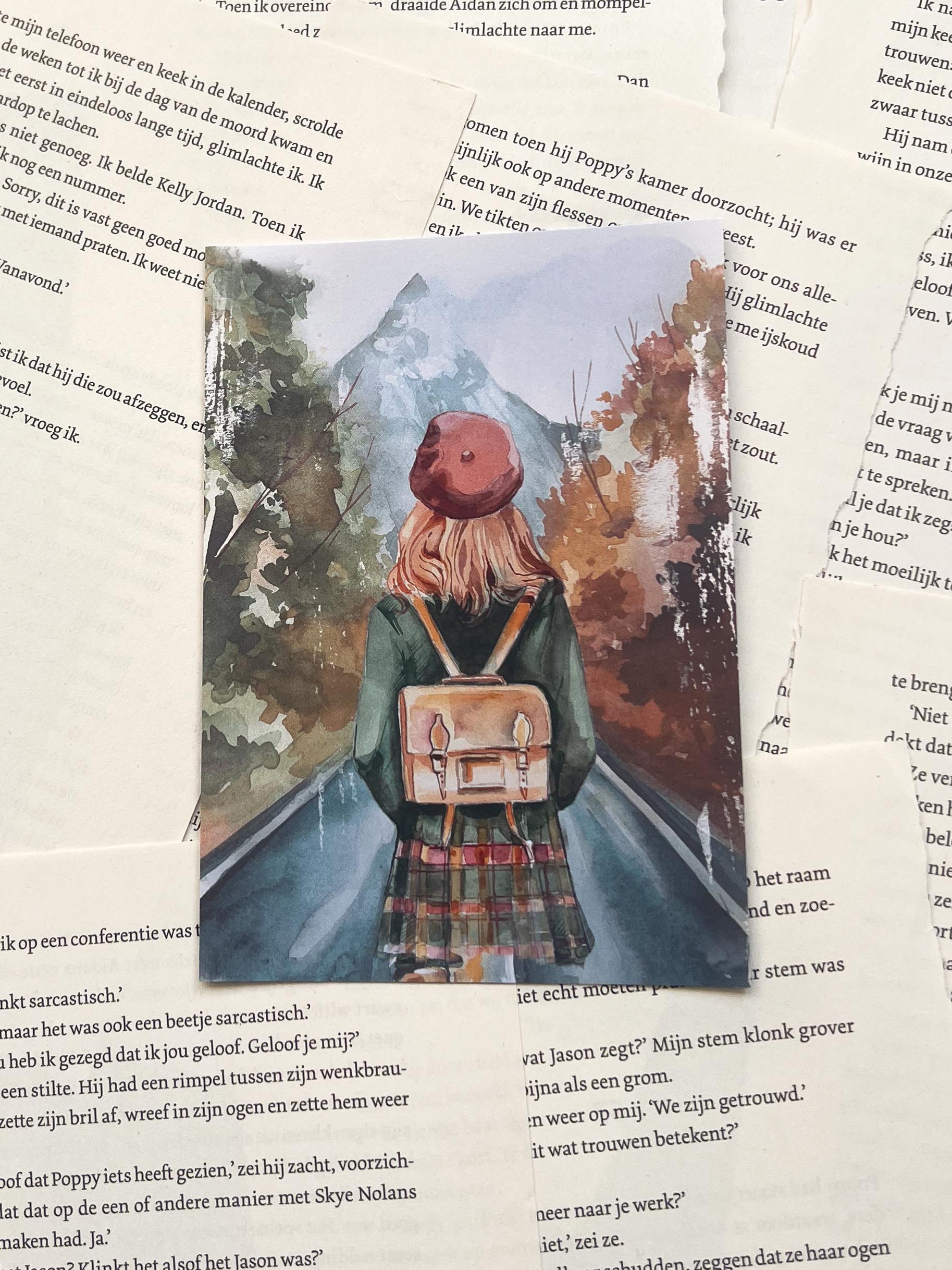 ansichtkaart met een herfstachtige sfeer