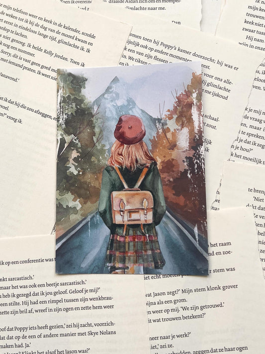 ansichtkaart met een herfstachtige sfeer