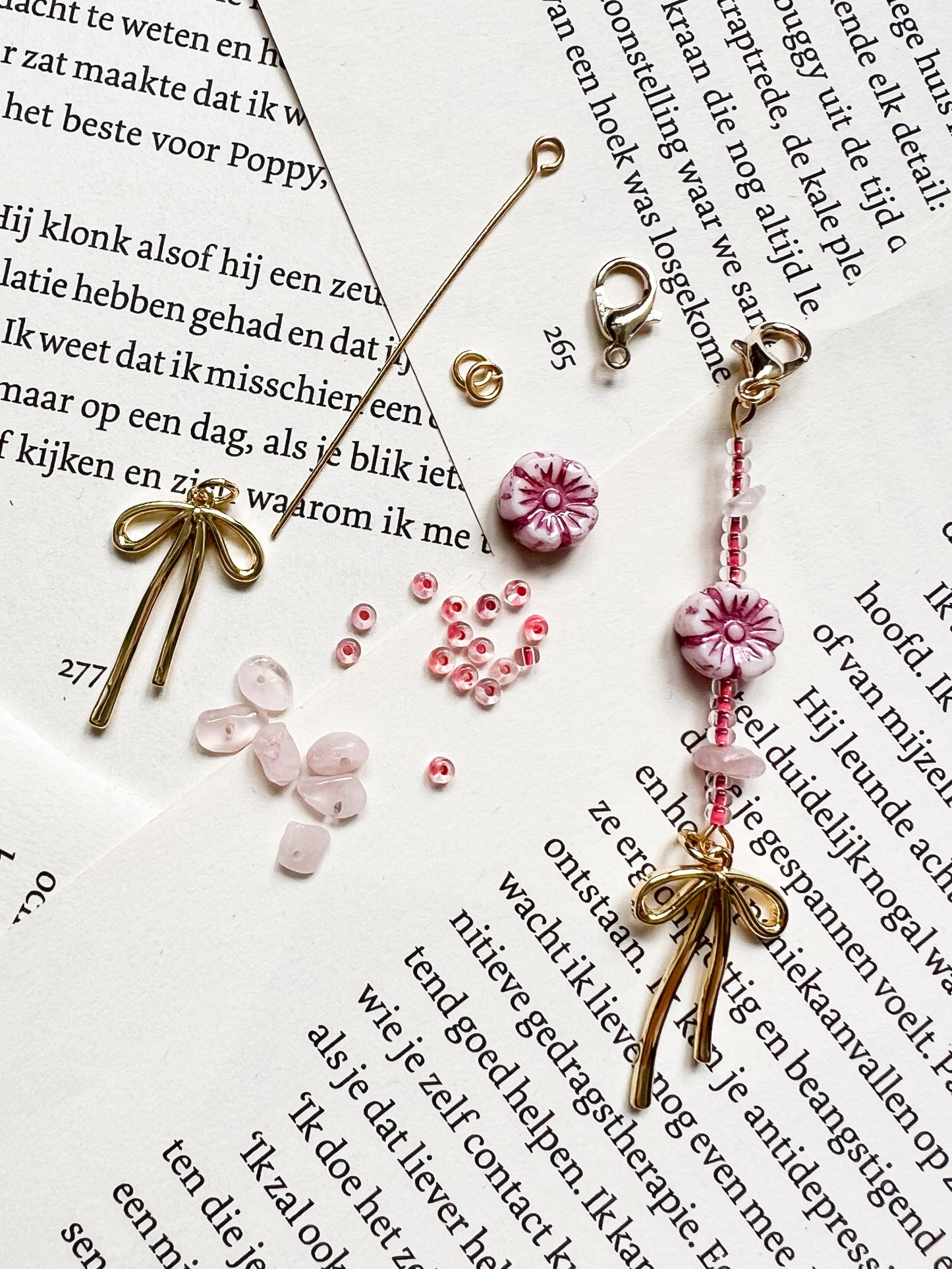 journalbedel met een schattig strikje, ook beschikbaar in DIY pakketje