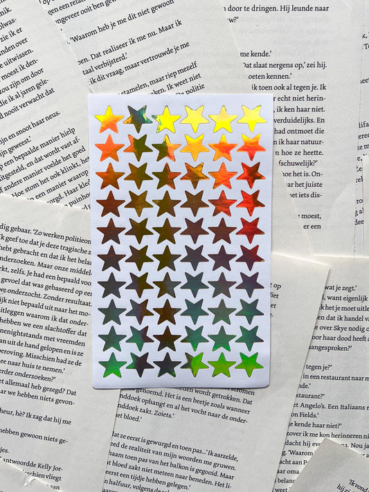 Stickers gouden sterretjes - bullet journal decoratie