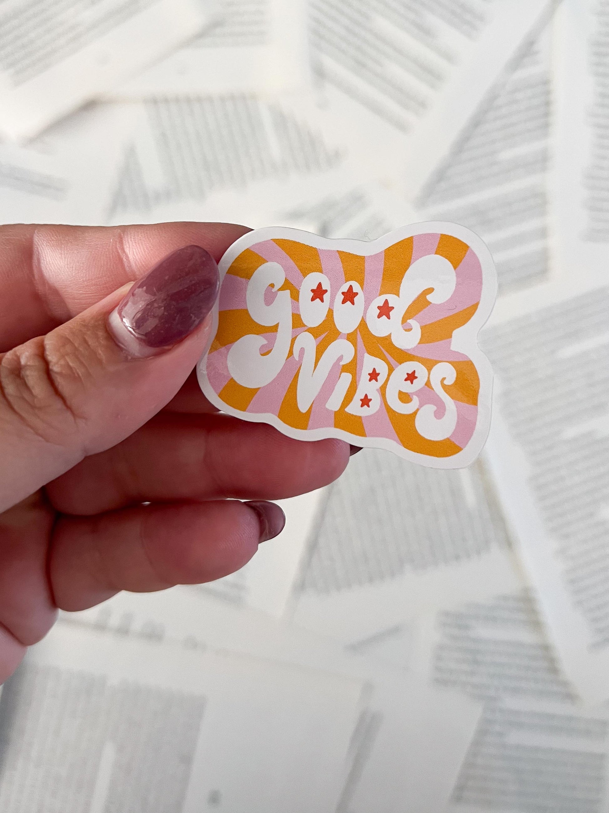 vinyl sticker met quote