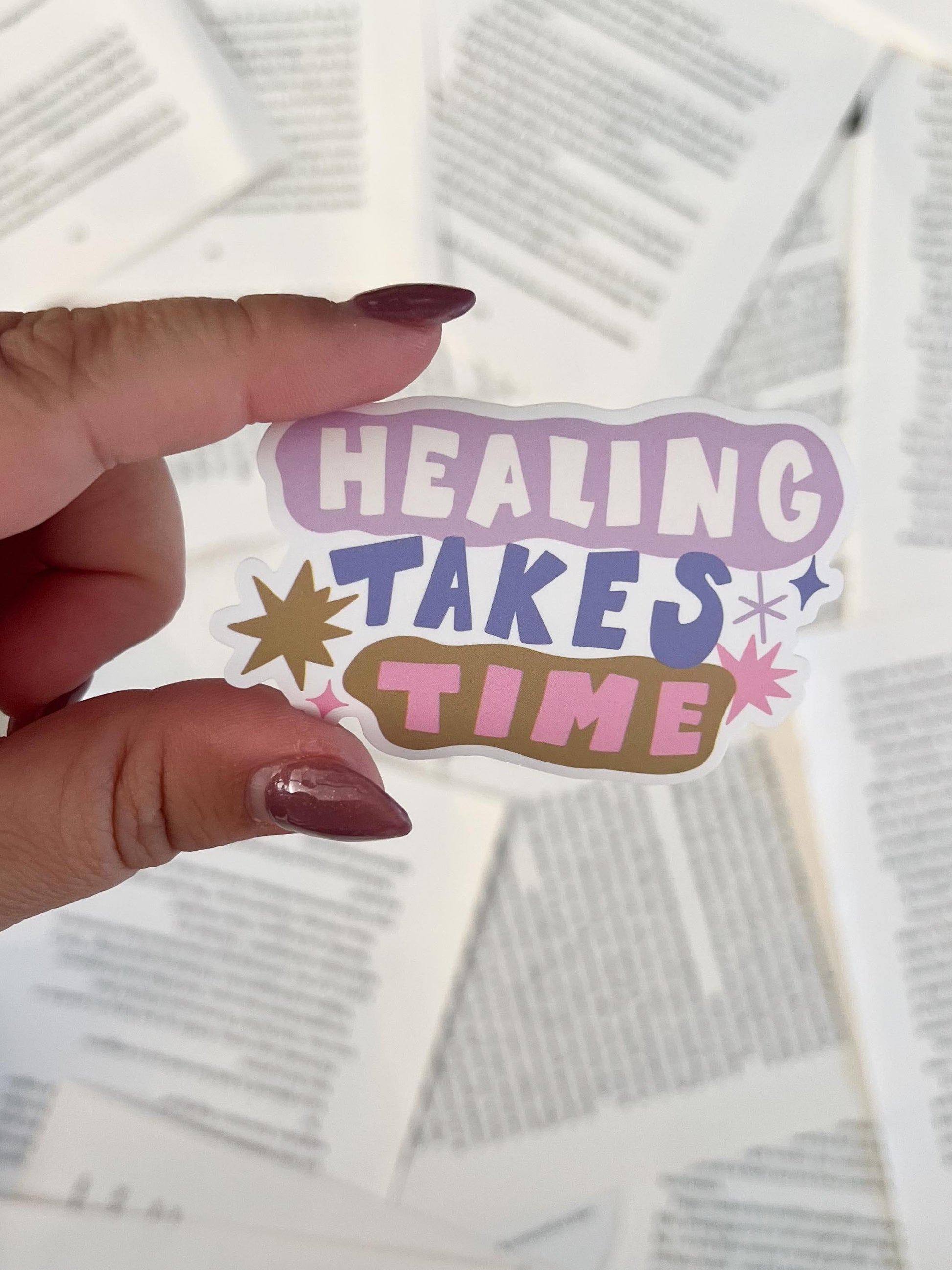 vinyl sticker met quote