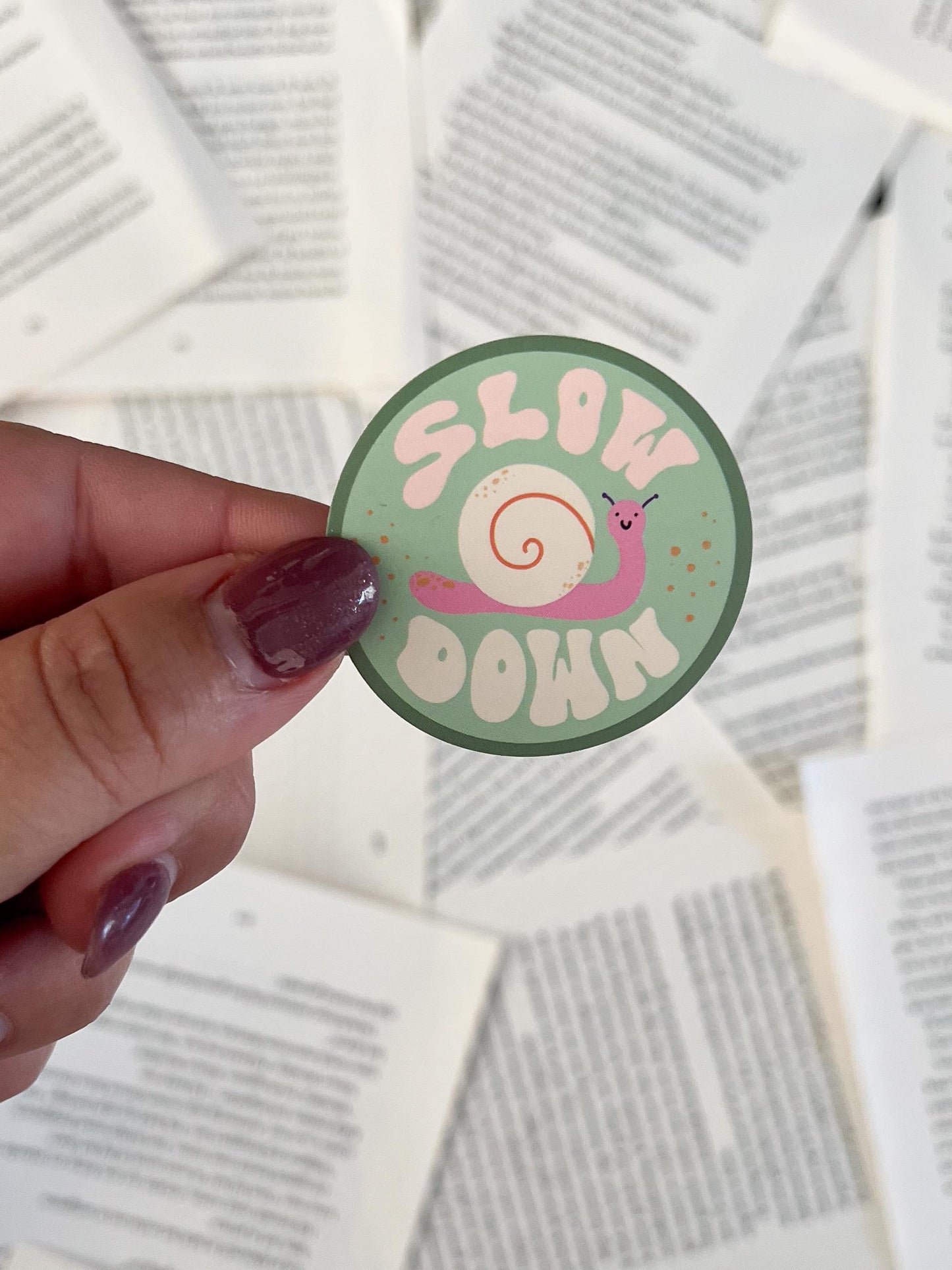 ronde sticker met quote