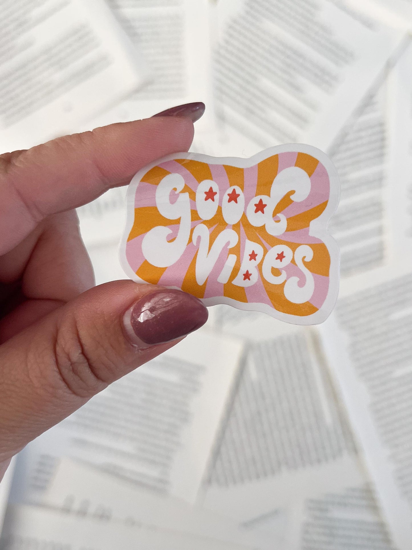 vinyl sticker met quote