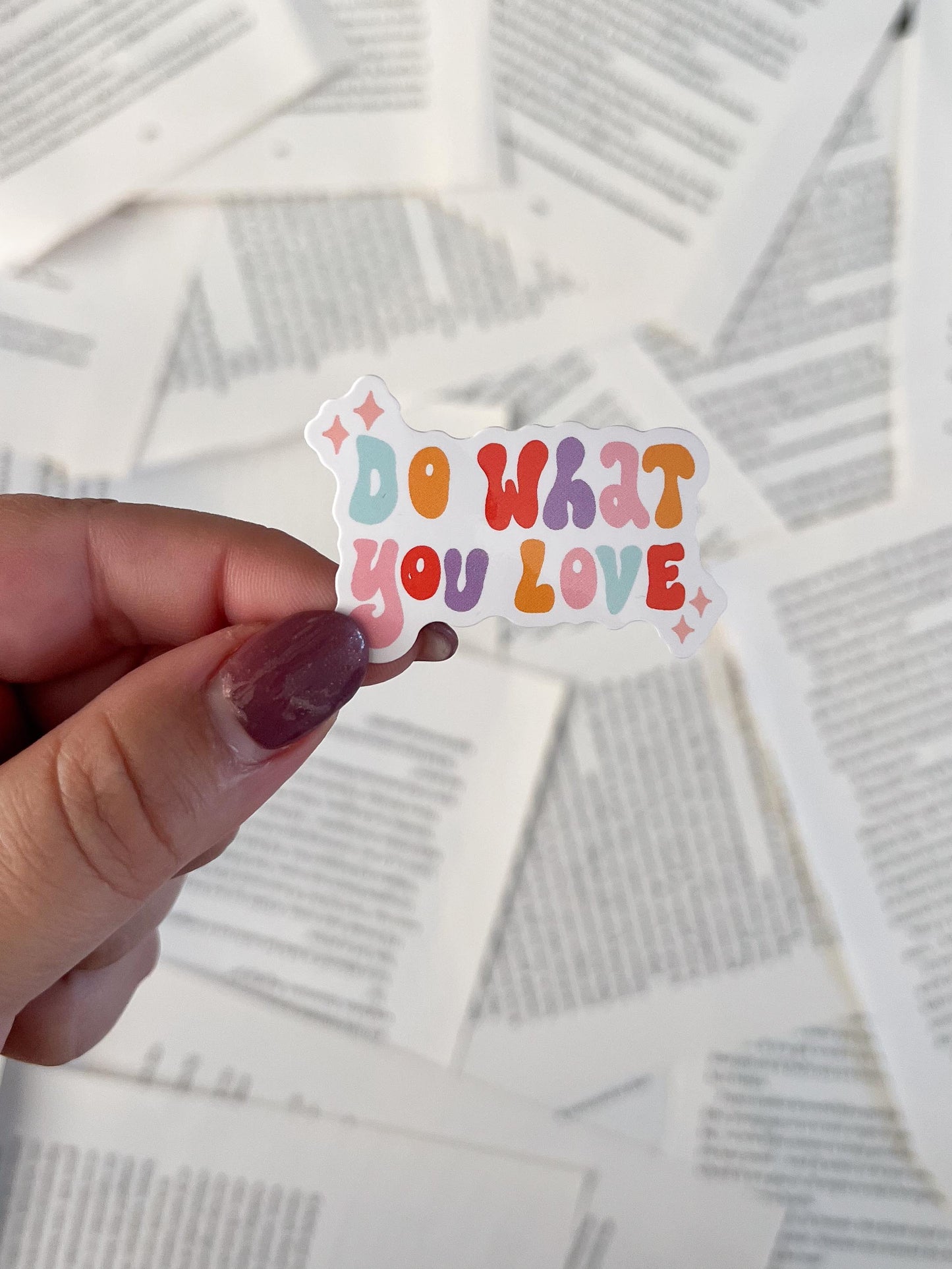 vinyl sticker met quote