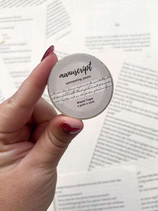 washitape met manuscript design