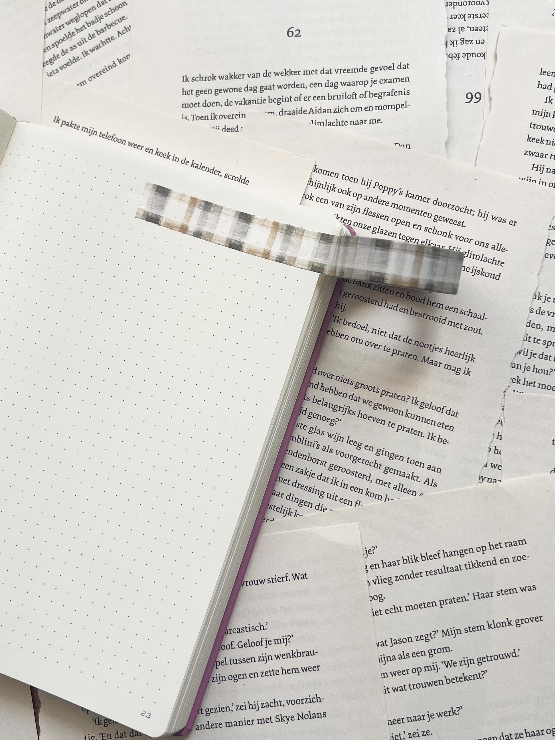 washitape met ruitdeken design