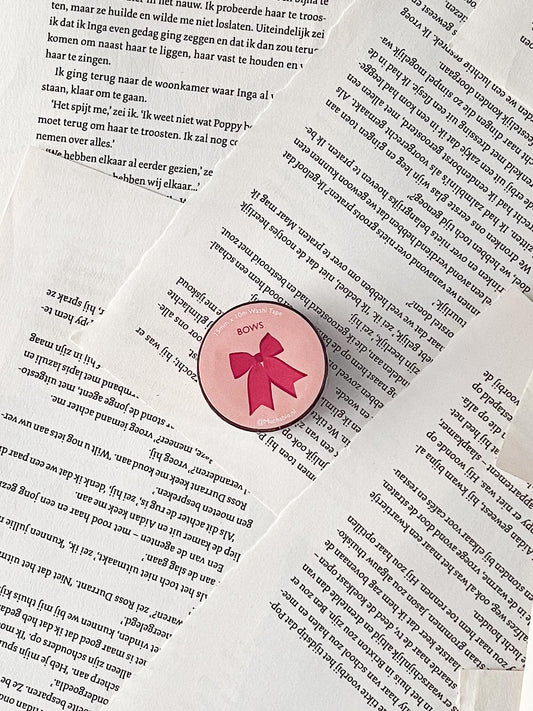 washitape met schattige strikjes en paarse achtergrond